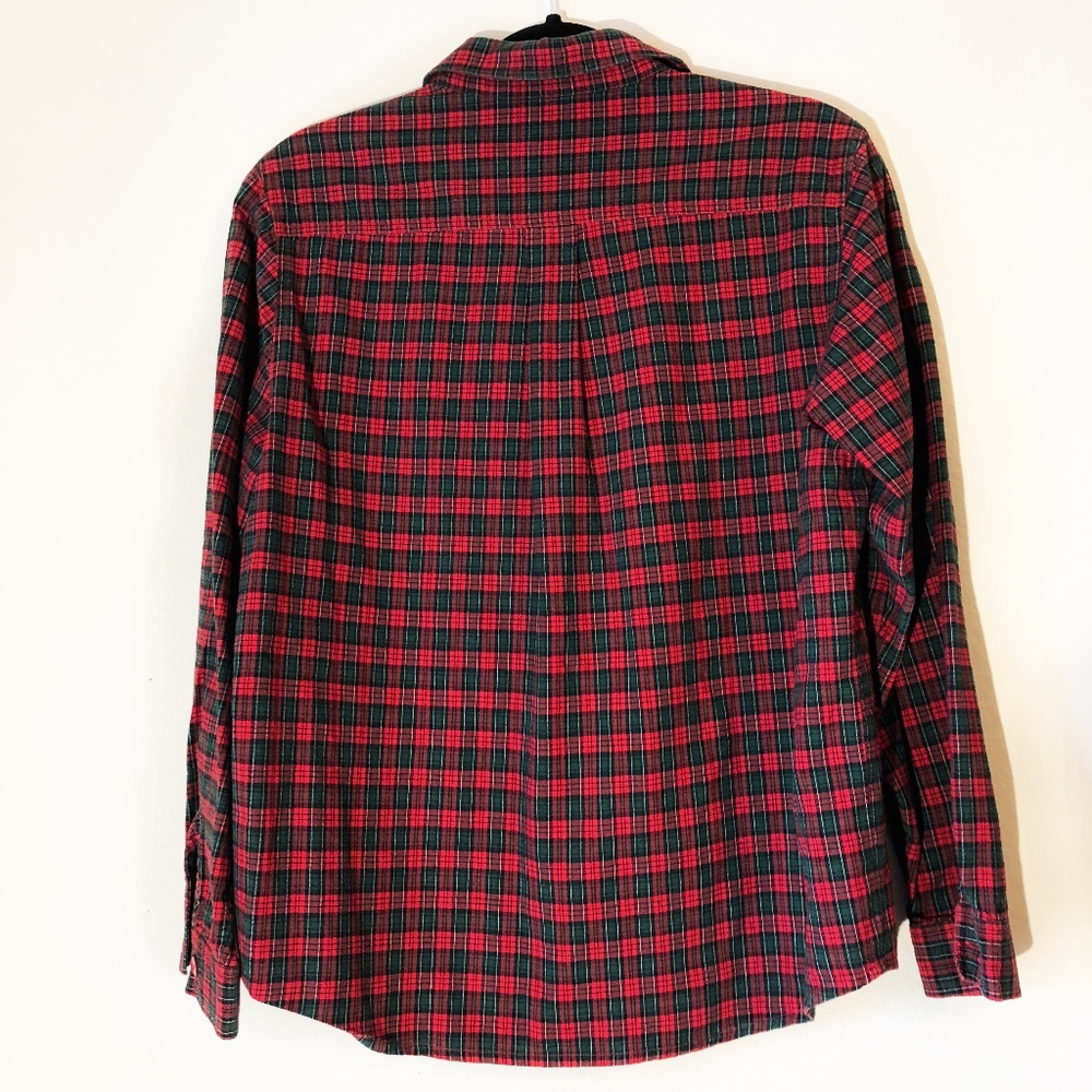 Ugly Christmas Sweater Button Up Red Green Tacky - Picture 8 of 8